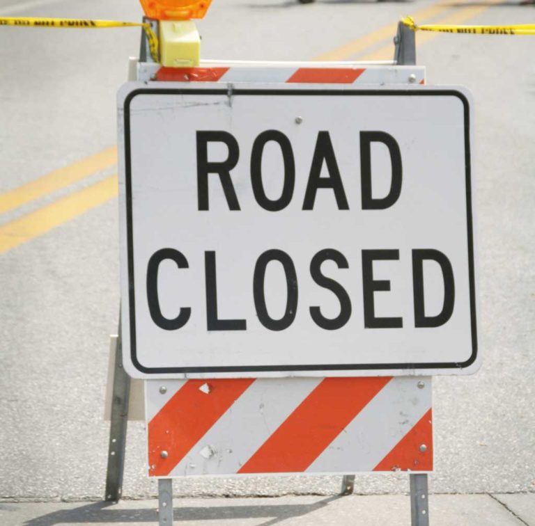 Deans Rhode Hall Road closed until 1:30 p.m.