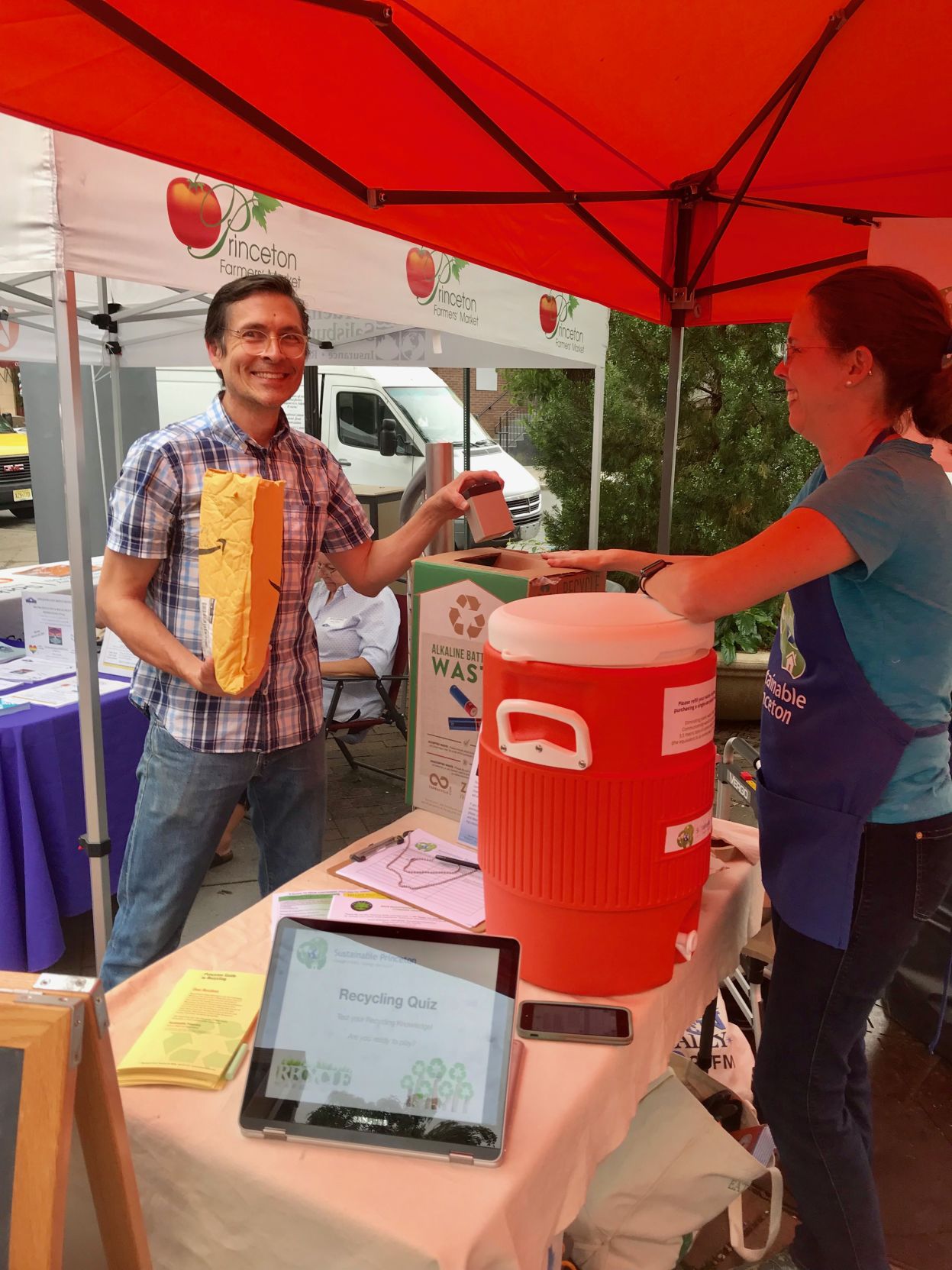 Hard-to-recycle items collected at Farmers Market