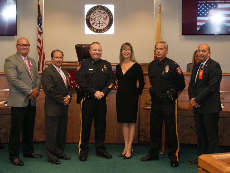 HILLSBOROUGH: Township officials promote three police officers