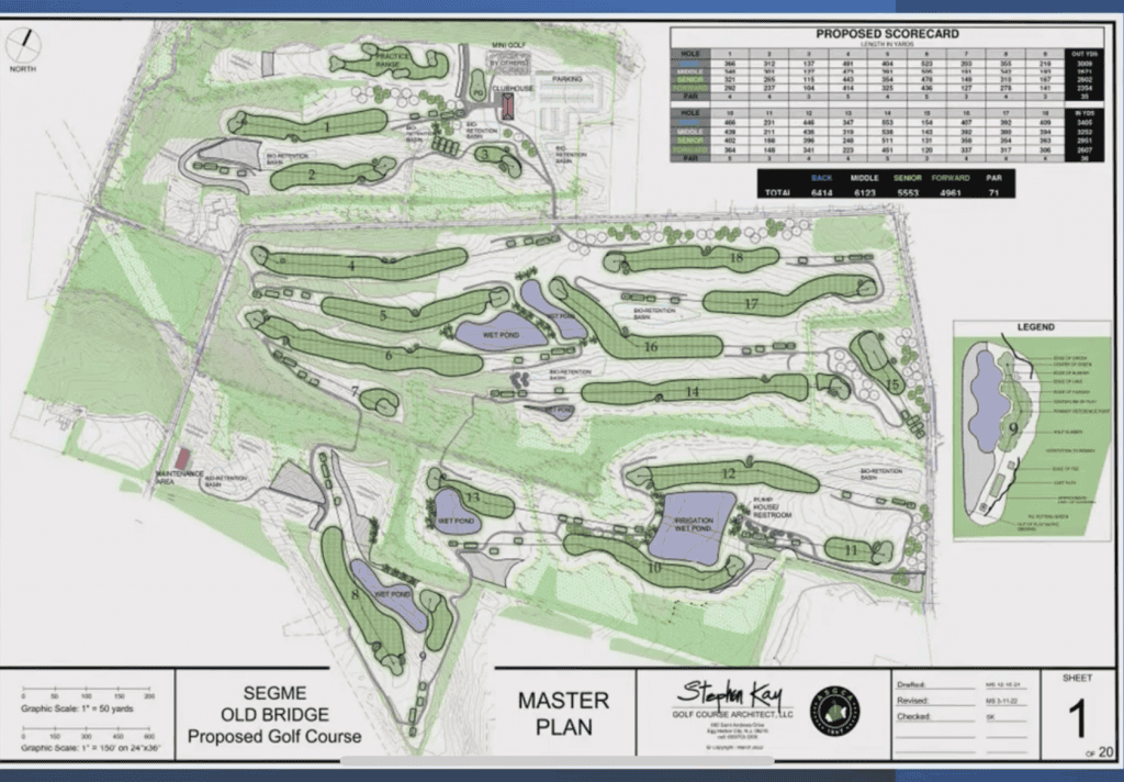 Construction on Old Bridge Golf Club at Rose and Lambertson begins