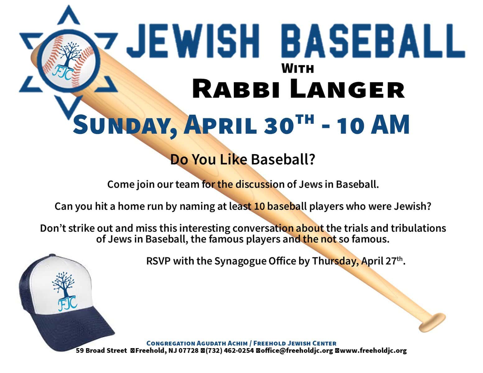 Jewish Baseball with Rabbi Langer