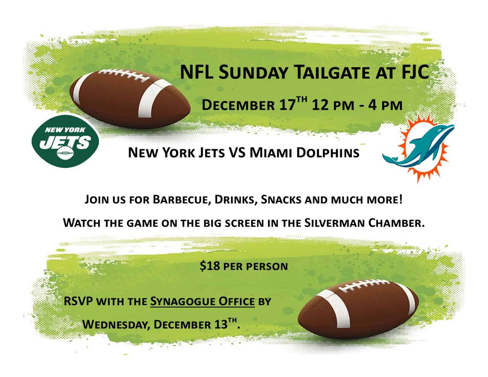 NFL Sunday Tailgate at FJC