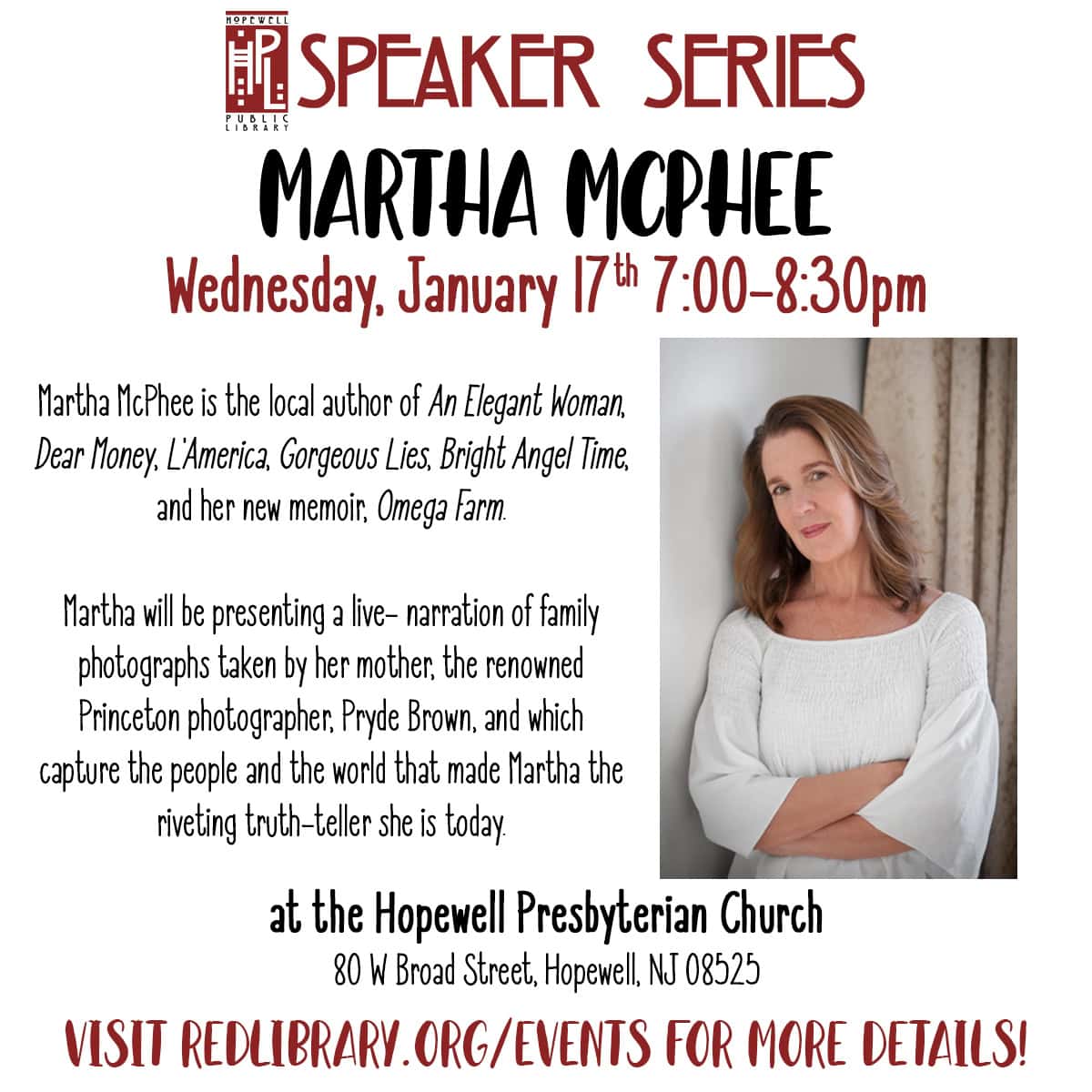 Speaker Series: Martha McPhee