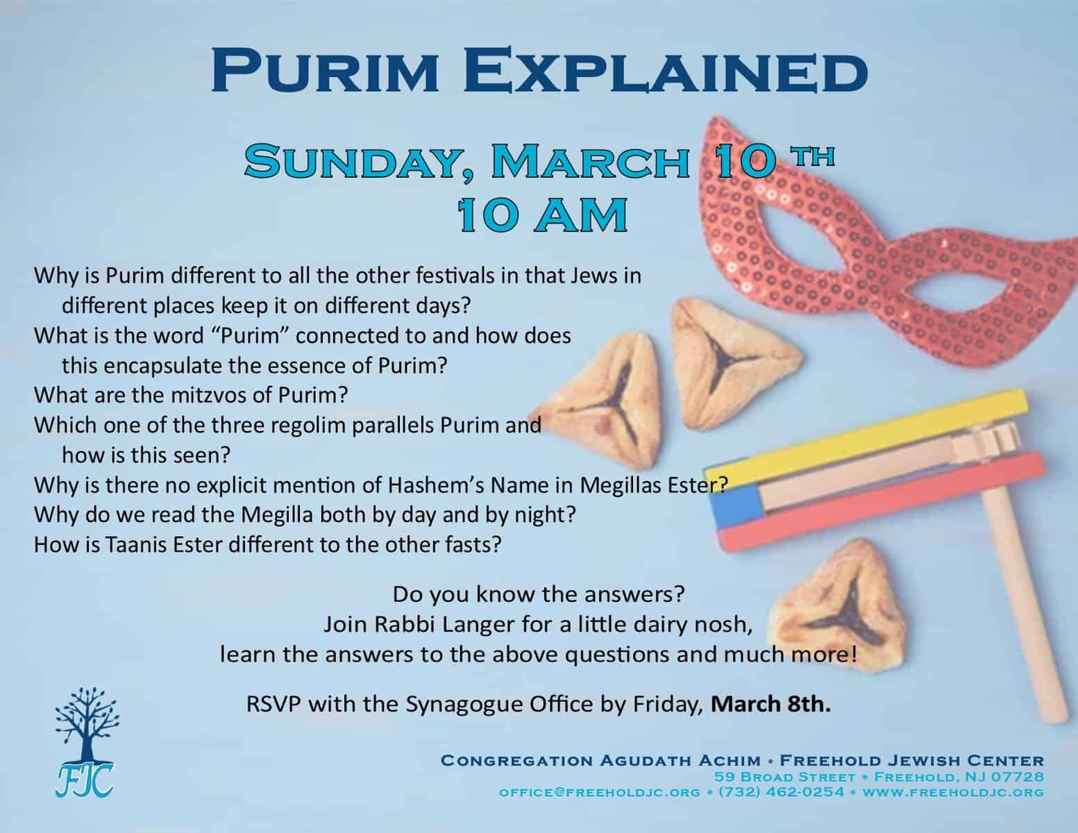Purim Explained by Rabbi Langer