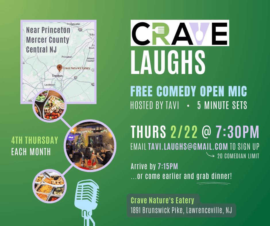 Crave Laughs: Comedy Open Mic in Lawrenceville