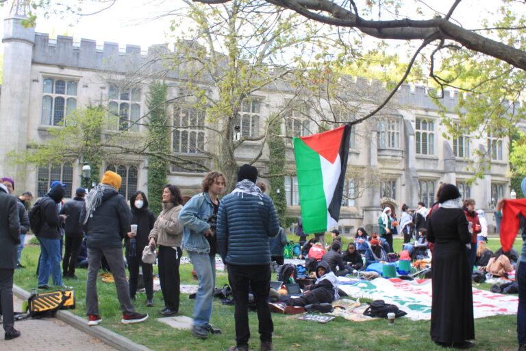 Princeton University students hold pro-Palestinian sit-in