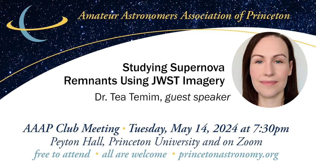 Studying Supernova Remnants with JWST Imagery by Dr. Tea Temim