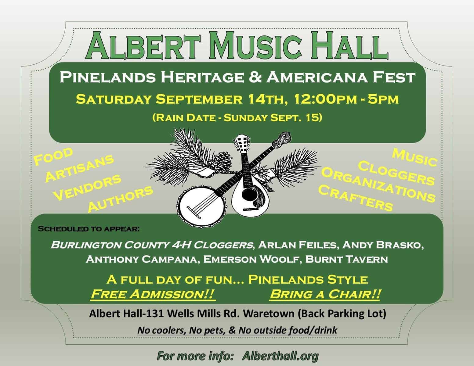 Albert Music Hall - Pinelands Heritage & Americana Fest