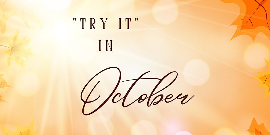 Try It in Person in October with Cindy!