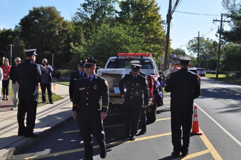 World Trade Center steel on display at Hopewell Branch library