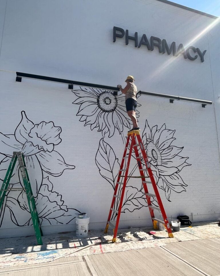 Flower mural