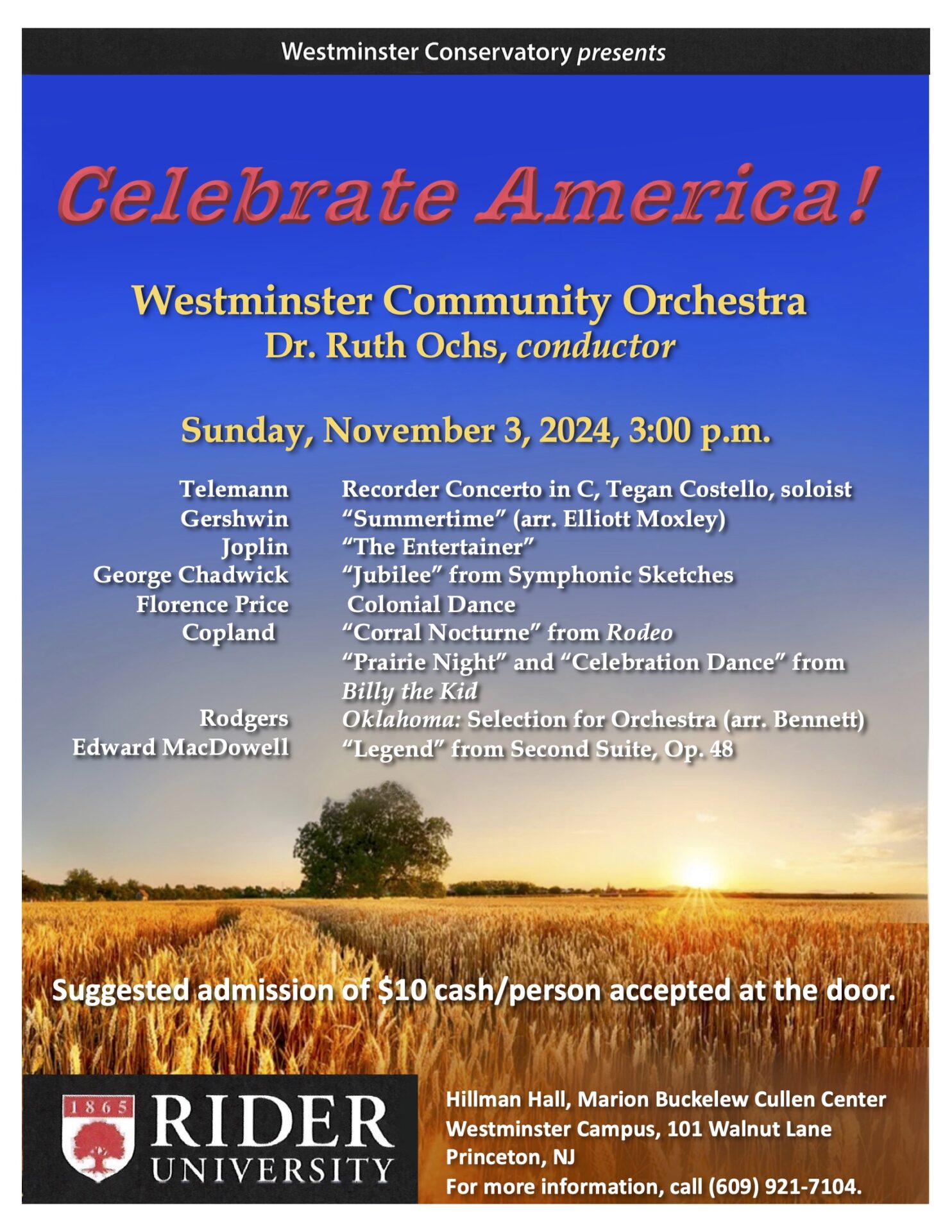 Westminster Conservatory presents Celebrate America!