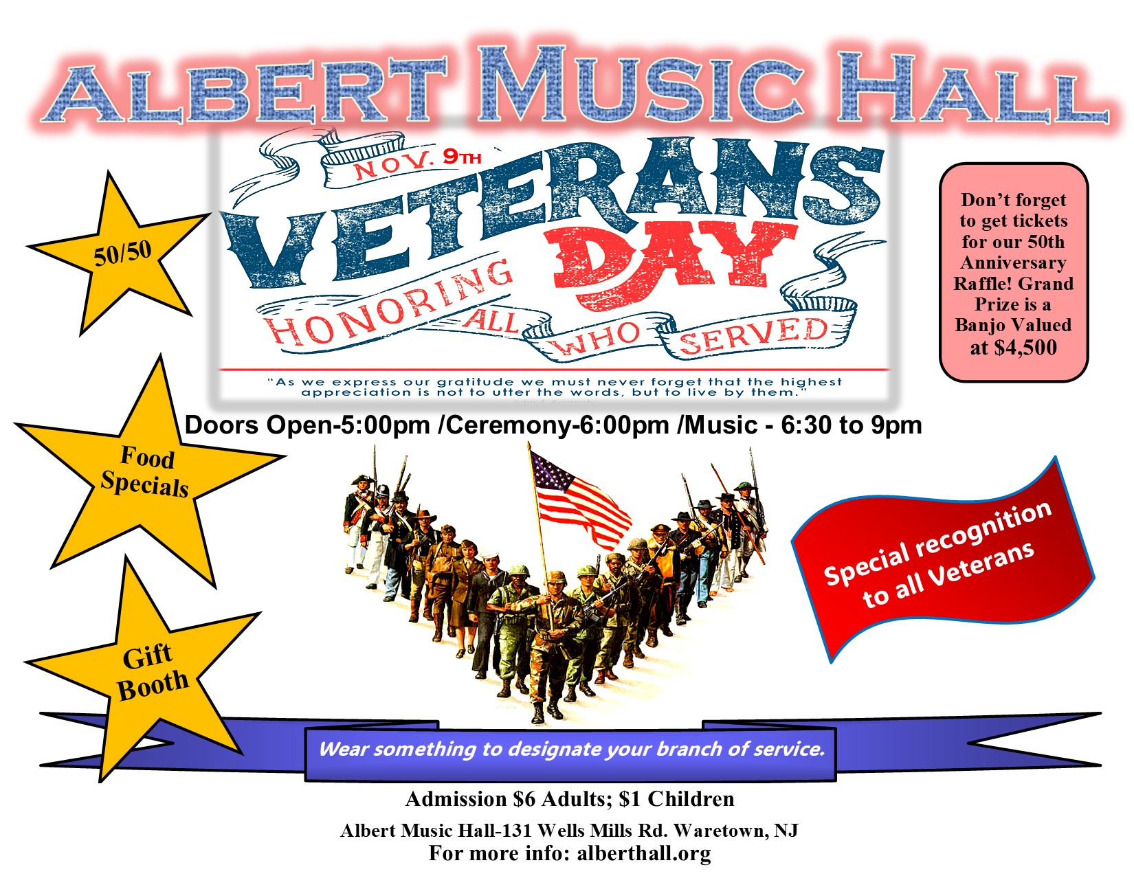 Albert Music Hall: Veterans Day Show